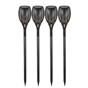 

New 4Pcs Solar Flame Lamp 51 Led Flickering Waterproof Garden Decoration Landscape Light Lawn Lamp Landscape Decoration Garden L