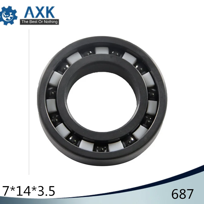 687 Full Ceramic Bearing ( 1 PC ) 7*14*3.5 mm Si3N4 Material 687CE All Silicon Nitride Ceramic 618/7 Ball Bearings