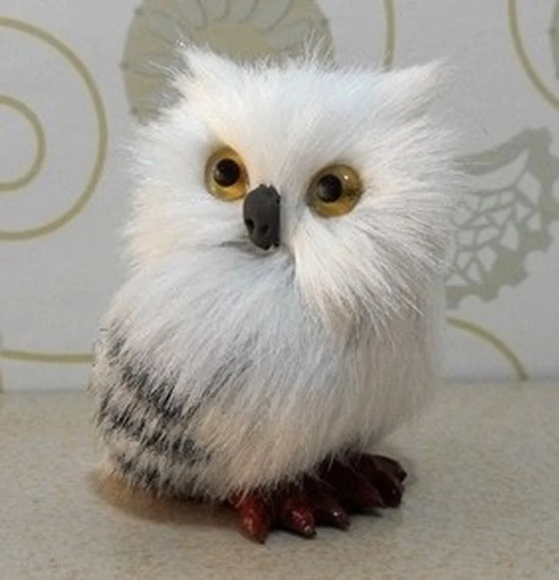 7 см Милая Снежная Сова Hedwig вращающийся Мастер Гарри Поттер письмо доставка Кукла