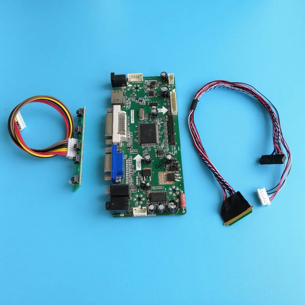 Комплект для LP140WH4-TLP2 DIY драйвер плата контроллера панель экран DVI аудио VGA HDMI LG дисплей 1366X768 1" ЖК светодиодный