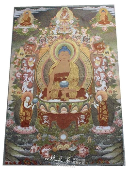 Tíbet bordado, seda fengshui, medicina, Buda, estatua, Tangka, Thangka, pinturas, Mural