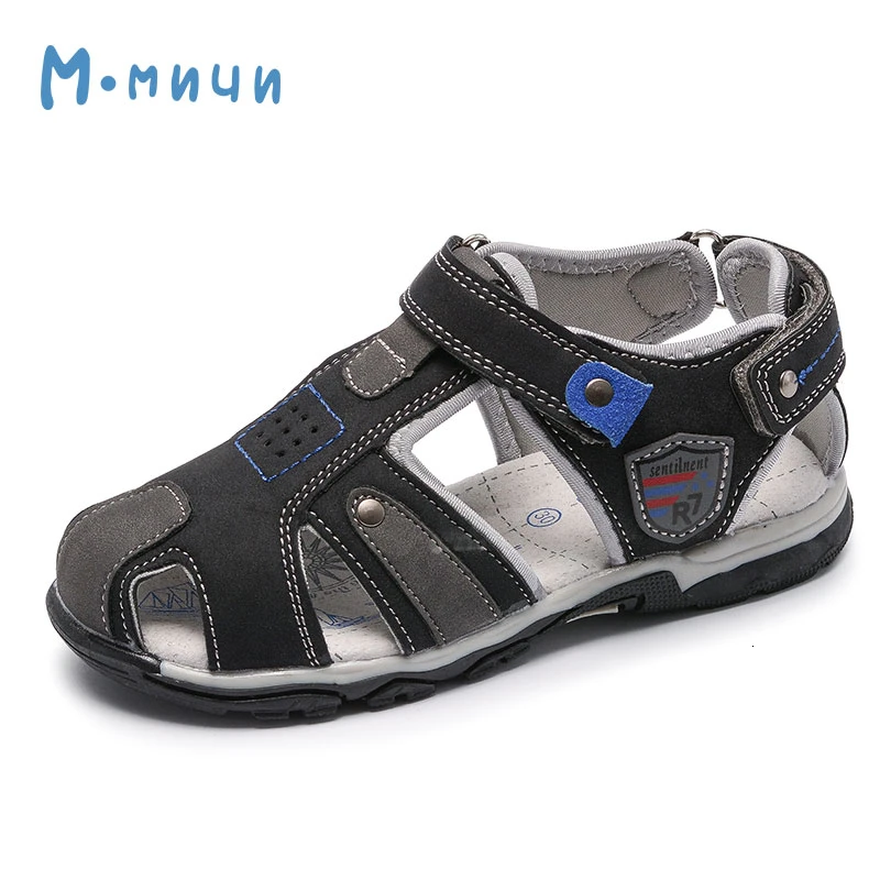 Boys Fashion Sandals Arch Support Kids Casual Summer Shoes Children Breathable Hook &amp Loop Flat | Мать и ребенок