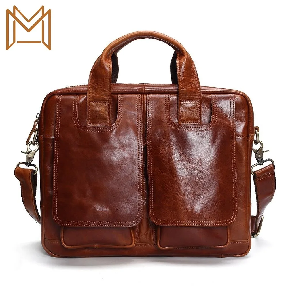 

Popular Genuine Leather Male Package Man Business Affairs Briefcase Portable Computer Package Single Shoulder Messenger Male