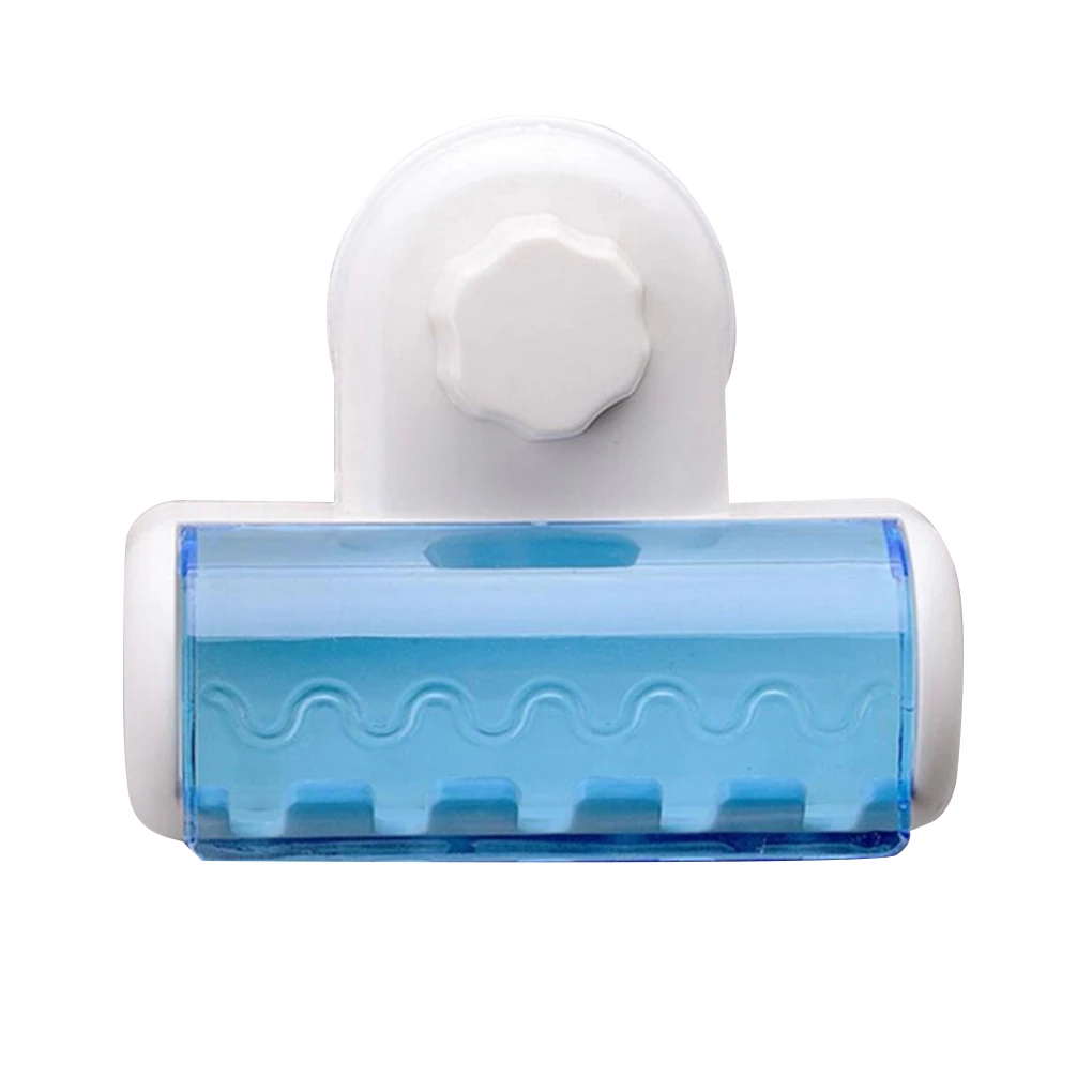 Spinbrush Plastic Suction 5-slot Dustproof Toothbrush Holder Wall Mount Stand Rack Home Bathroom Accessories