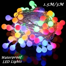 Bright-String-Lights Lamps Solar-Lighting Xmas-Decor Led Garden Multicolor Outdoor Waterproof