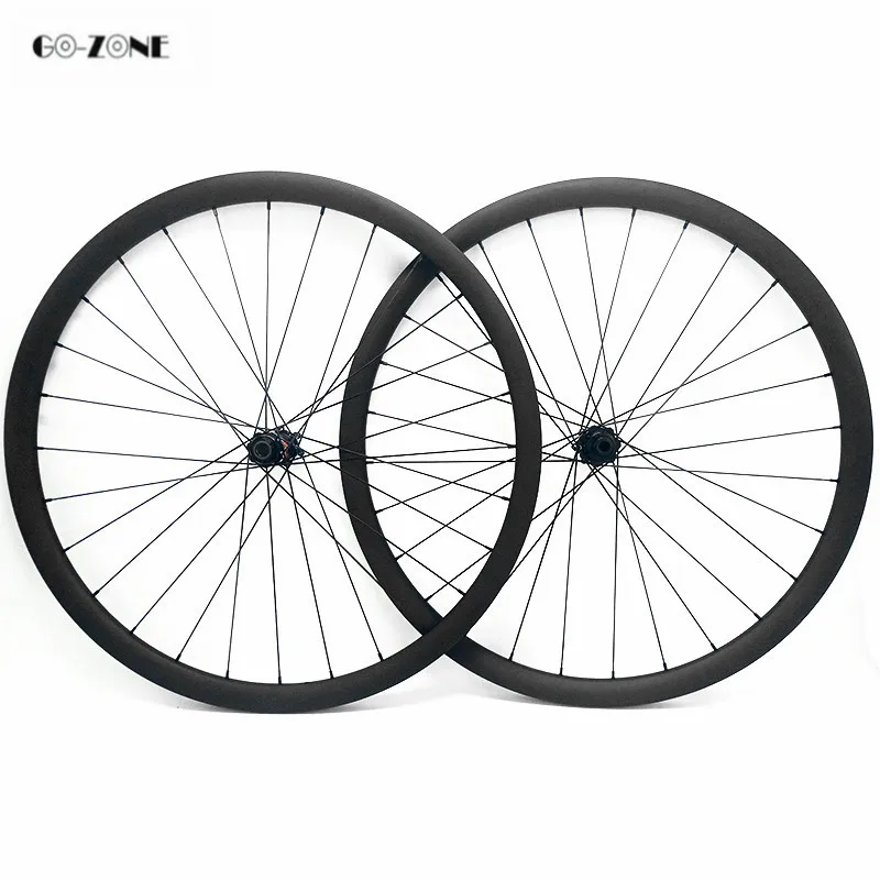 Discount 29inch asymmetric 33.5x25mm XC/AM tubeless mountain bike carbon wheels DT240S 110x15 148x12 disc mtb  wheelset pillar 1420 spoke 2