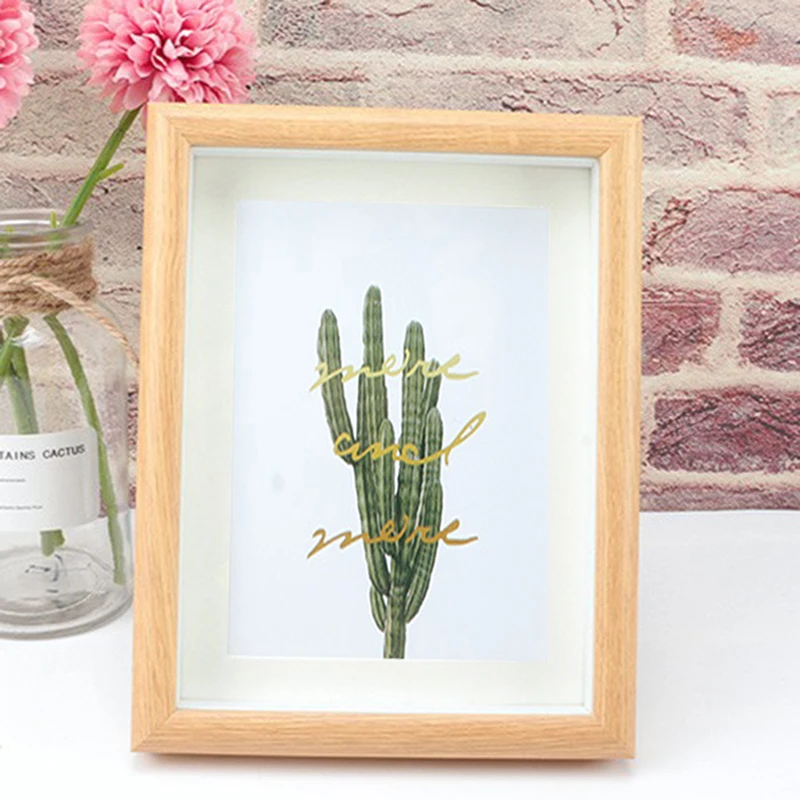 Stylish and simple atmospheric Photo Frame stereoscopic Poster Frame Wooden Three-Dimensional Hollow Creative Photo Frame