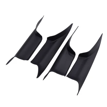 

4Pcs/Set Interior Door Panel Handle Pull Carrier Grab Trim Cover fit for BMW 7-Series F01 730 740 750 760 2008-2012 2013 2014