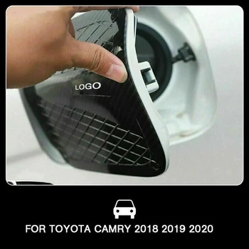 

Sport Fuel Tank Cap Cover Carbon Fiber Style Car Decor ABS Black Parts