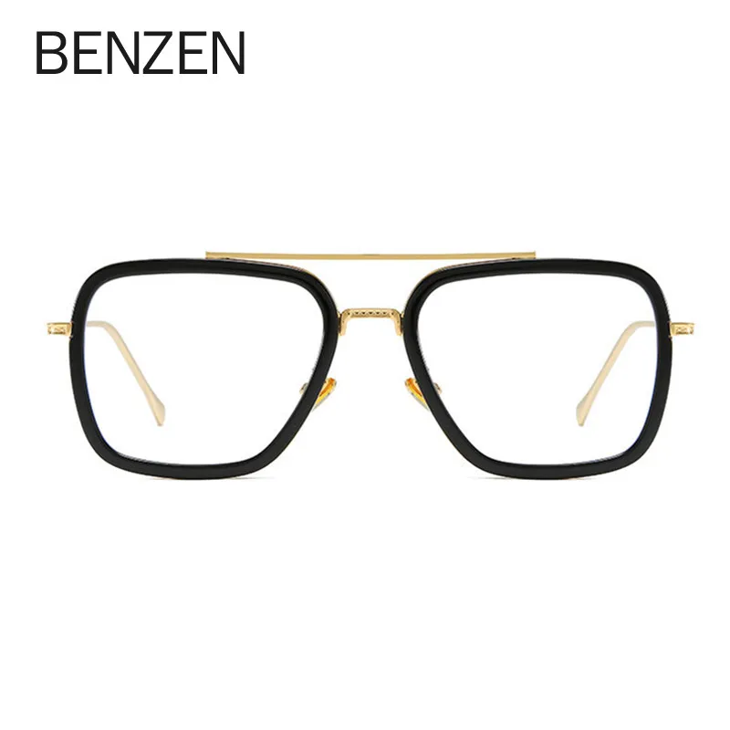 BENZEN Rectangle Glasses Frame Women Men Fahion Transparent Glass Clear Optical Eyeglasses For Male New 5183 | Аксессуары для