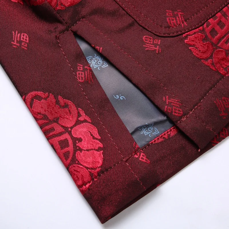 Traditional chinese kung fu suit male clothing jacket for men cheongsam tang suit oriental vintage man mens chinese tops Wedding