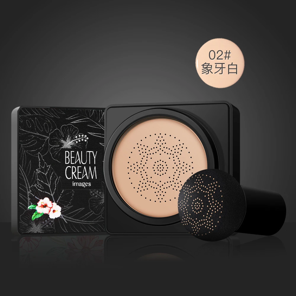 Ivory white BB air cushion foundation, Грибная головка, CC крем, отбеливающий консилер, макияж, водостойкая осветляющая основа для лица, основа для макияжа - Цвет: Ivory white