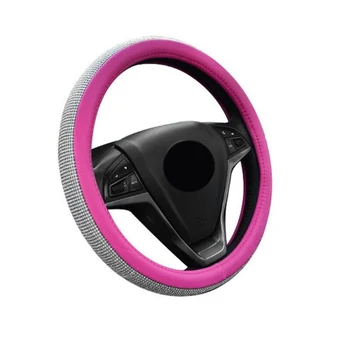 

Bling Steering Wheel Cover Rhinestone Girl Lady Anti slip Comfortable 1pc