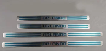 

Car Styling For 2017-2019 Chevrolet ORLANDO stainless steel Ultra-thin Scuff Plate/Door Sill Door Sill Scuff Plate Welcome Pedal