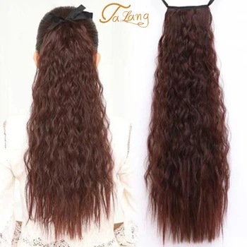 

TALANG Long Curly Ponytail 9 Colors Synthetic High Temperature Fiber Cord of Hair Ponytail for Adult Women Hair Accessorics