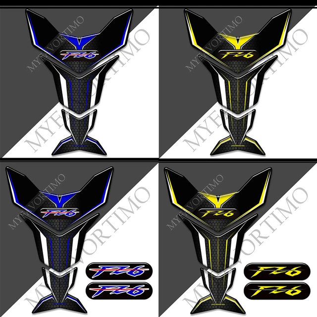 Otwoo For Yamaha Fz6 S Fz6n Fazer Fz6r Fz 6 Motorcycle Stickers Decals  Protector Tank Pad Side Grips Gas Fuel Oil Kit Knee Scratch