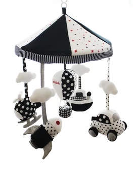 

Newborn Stroller Rattle Baby Toys Music Plastic Plush Infant Crib Toy 0-12 Months Mobility Stuffed Rabbit Educational Toy AA50YL