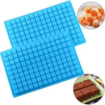 

126 Cavity Square Silicone Molds Gummy Pralines Caramels Candy Making Mold Cake Decorating Tools Chocolate Jelly Ice Tray Moulds