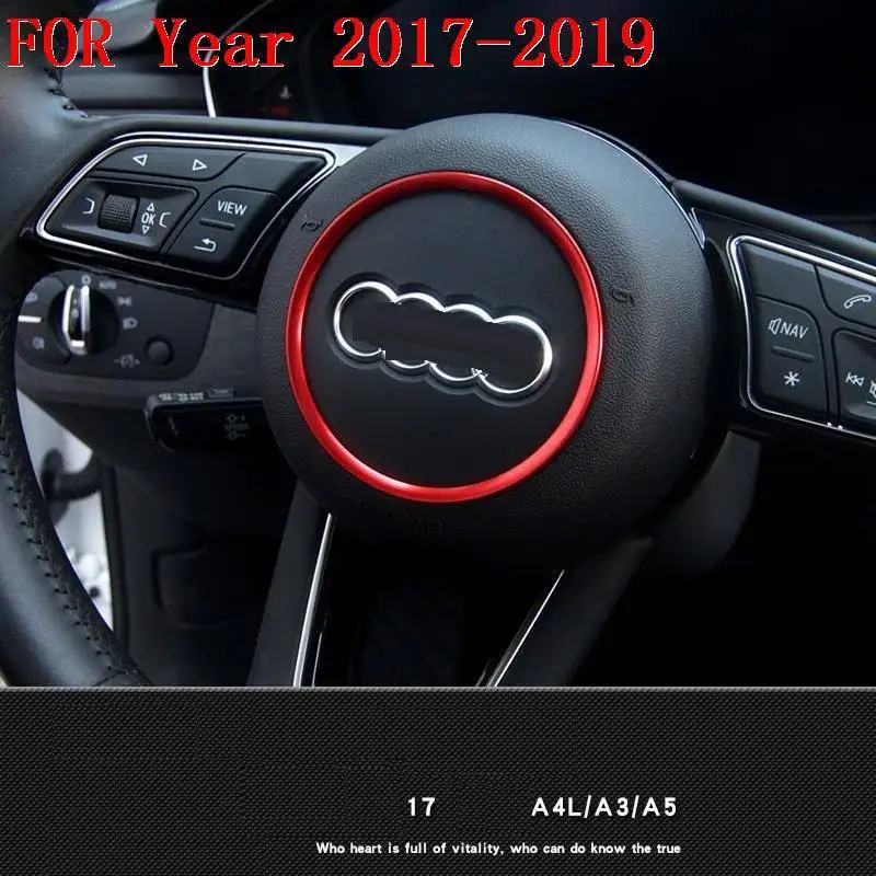 Рулевое колесо автомобильное декоративное Авто персонализированное модифицированное Авто Стайлинг Чехлы аксессуары части яркие 17 18 19 для Audi A3