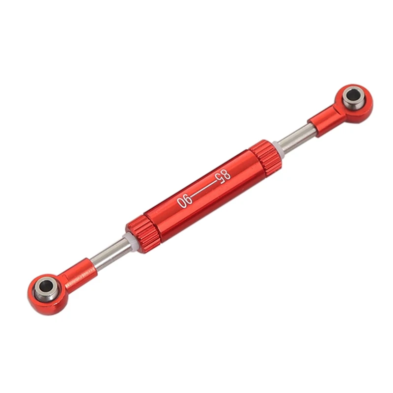 

FBIL-1/10 Adjustable Length(85-90)Servos Pull Rod-Steering Lever for RC Crawler Remote Control Toys Car SCX10 90046 TRX4