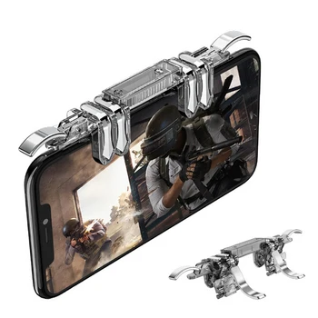

Metal K19 Mobile Phone Gaming Trigger for PUBG Mobile Gamepad Fire Button Aim Key L1R1 Gaming Shooter PUBG Controller