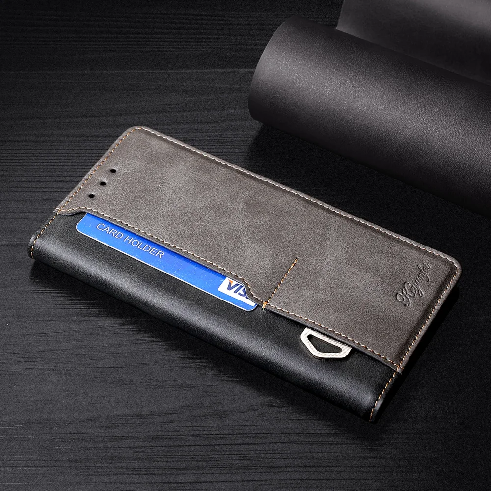 Luxury Hit Color Leather Flip Case Phone Cover