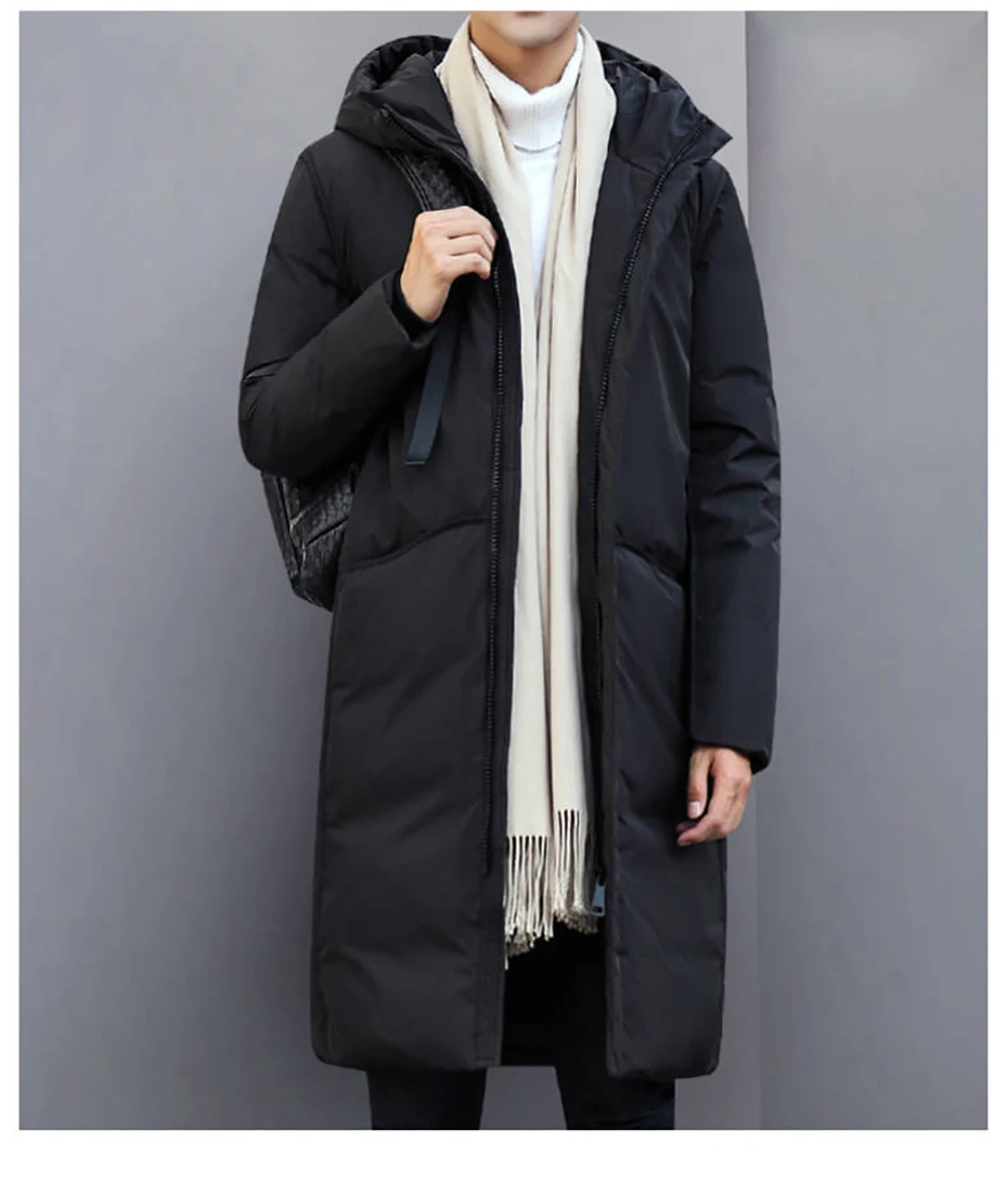 New arrival winter long jacket cotton thick male high quality Casual fashion parkas cotton coat men brand clothing Rebicoo