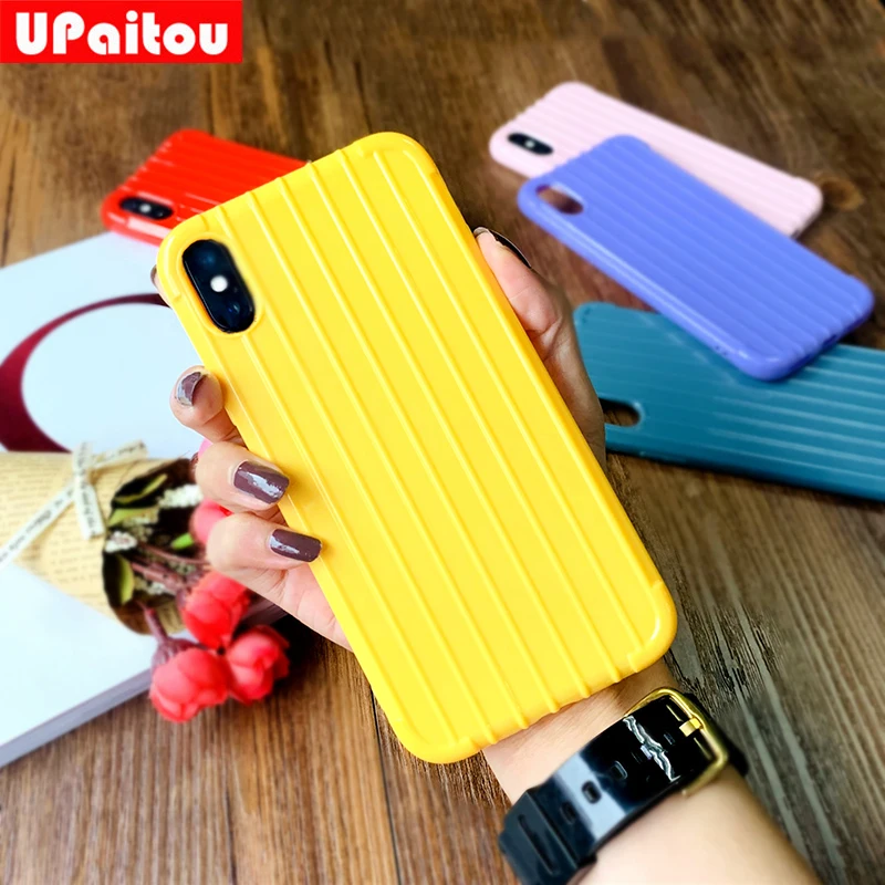 

UPaitou Soft Silicone Case for OPPO Realme 5 3 2 Pro X Lite Cover Case For Realme3 Realme2 Solid Color Case Bag