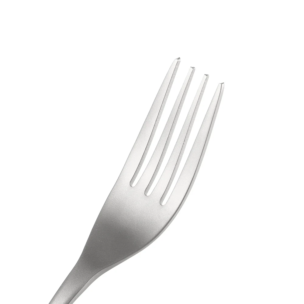 Lixada Titanium Fork Camping Tableware Lightweight Titanium Tableware Table Forks for Outdoor Picnic Hiking Traveling Home
