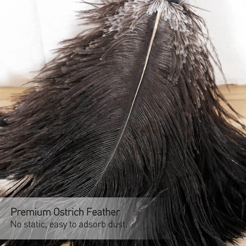 Ostrich Duster Feather Dusters with Long Plastic Handle Cleaning Brush Tool Cleaning Duster Household Cleaning Tool