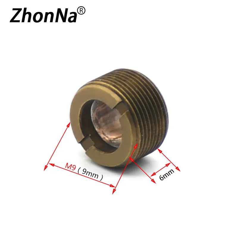 M9 Laser Glass Convex Lens Collimator Holder Lenses Copper Shell Laser Collimator Laser Module Accessories For 6mm Aspherical