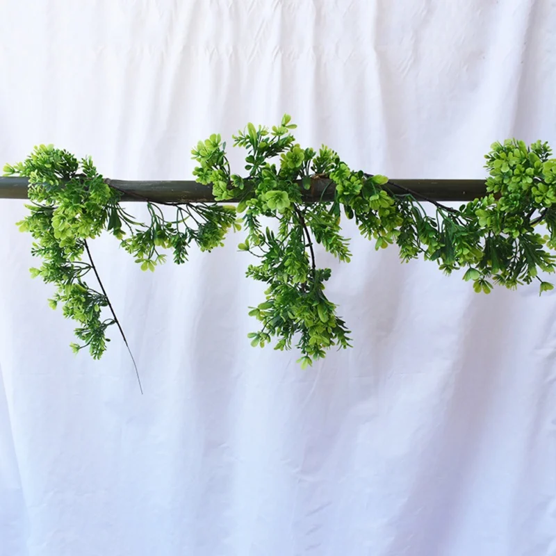 0805E Artificial Plants Artificial Vines Fake Greenery Garland Wedding Backdrop Arch Wall Decor Fake Hanging Plant for Festival Party - Цвет: 0805E