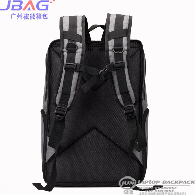 

New Style Multi-functional Korean-style Backpack Light Gray Dacron Trend College Style STUDENT'S Backpack