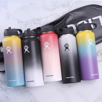 

Hydroflask Water Bottle 32oz 18oz Hidro Flask 40oz Dropshipping Hyrdoflask Botella De Agua De Acero Inoxidable Gourde Inox