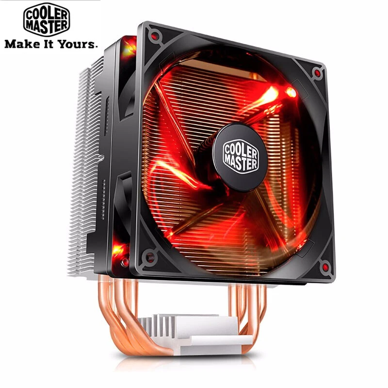 Cooler Master RR-T4V2-16PR-C2 T400I 4 Heatpipe CPU Cooler Radiator 12cm PWM Fan For Intel LGA 775 115x 2011 AMD AM3 CPU Cooling