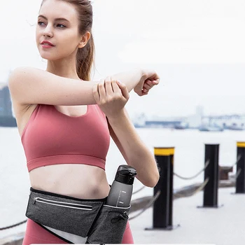 

Men Women Sport Running Camping Hiking Waist Bag Phone Pocket Bottle Holder Waterproof Storage Pouch Adjustable Strap Cycling