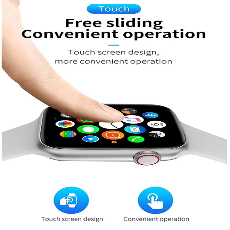 IWO 8 MAX Smart uhr Full Touch Fitness Tracker Sport Smartwatch Armband Ersatz für Android IOS Pk W34 xiaomi iwo 8 10