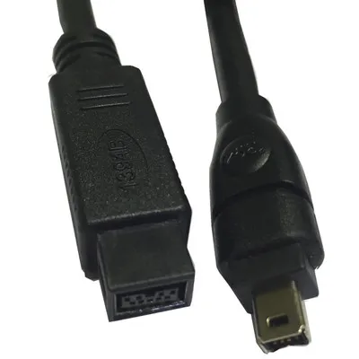 Черный IEEE 1394 Firewire 800 to Firewire 400 кабель 9 Pin/4 Pin Male/Male