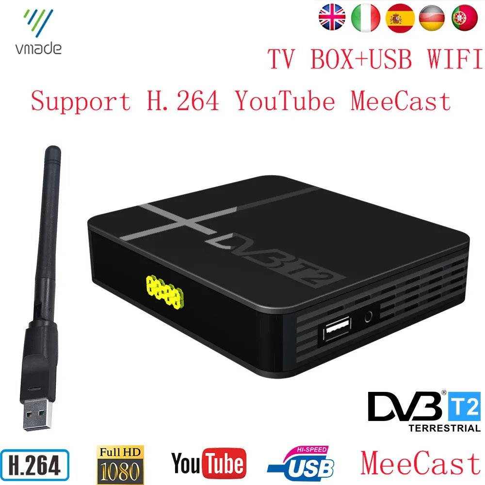 Новейший приемник для спутникового телевидения Full HD DVB T2 K2 MC с поддержкой Youtube PVR