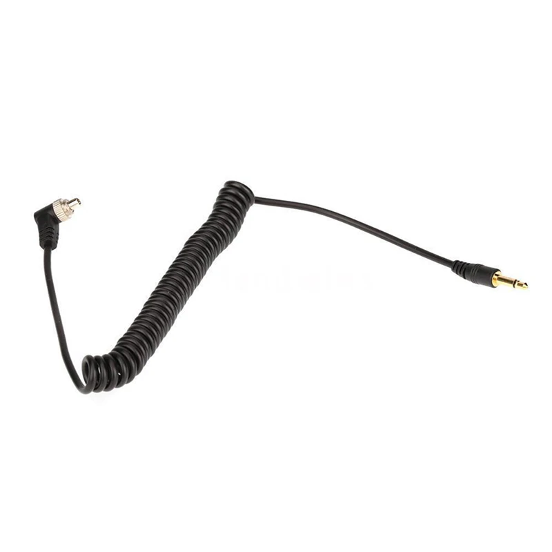 Camera Flashes Accessories 3.5mm to Male PC Flash Sync Cable Screw Lock for Trigger Studio Light
