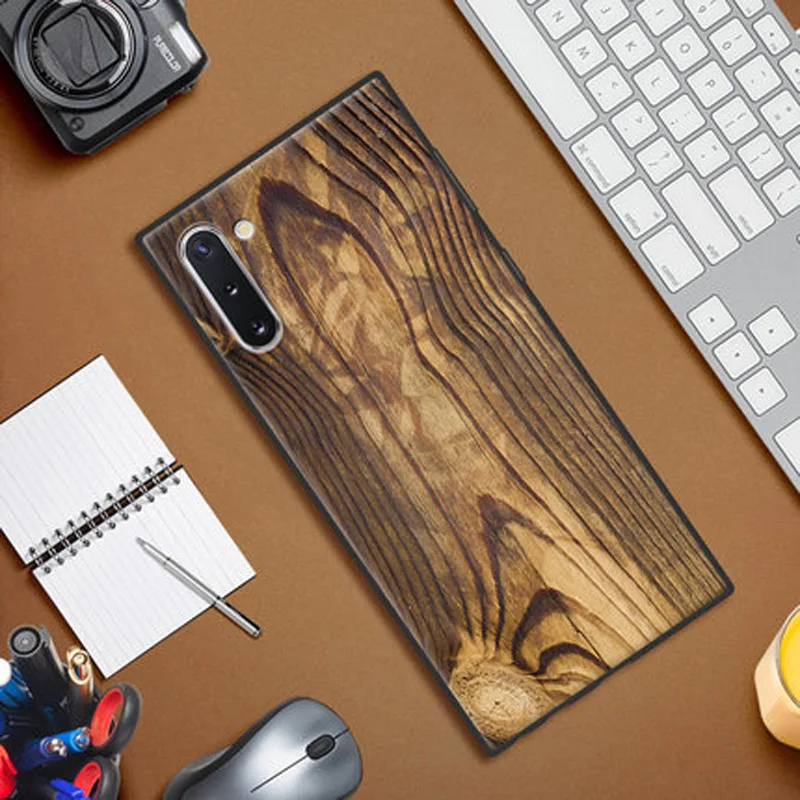 Для samsung Galaxy Note 10 чехол Note10 Pro plus Note10+ задняя крышка полная защита чехол Дерево камень стиль для samsung Note10+ 5G