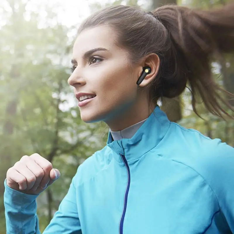 Mr NEW TWS T15, Спортивная Bluetooth V5.0, Denoise Reduction, беспроводная bluetooth-гарнитура, умный голос, для iPhone, huawei, игровая, прочная
