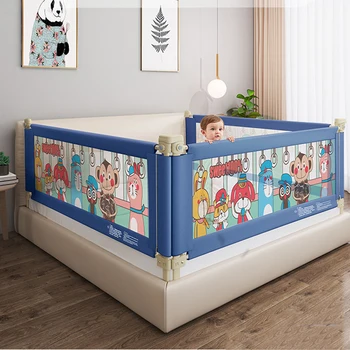 

Adjustable Baby Playpen Safety Bed Fence Kids Vertical Lift Bed Rail Infants Security Fencing Barrier Children Crib Guardrail