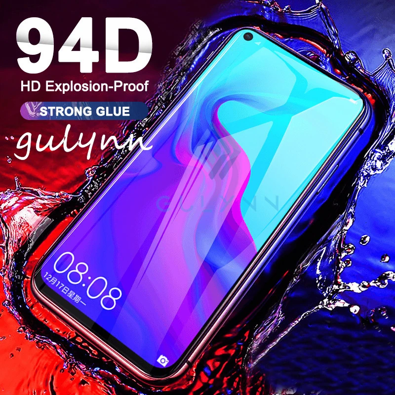 Закаленное стекло 94D для Huawei P20 P30 Mate 30 40 Pro защита экрана защитная стеклянная
