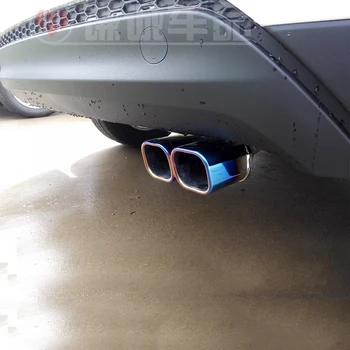 

For Hyundai Tucson 2016 2017 Stainless Steel Exterior Rear Tail Exhaust Muffler Tip End Pipes Silencer Tail Pipe Tip Accessories