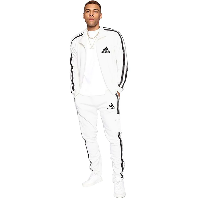 Men Tracksuits Solid Color Sportswear  