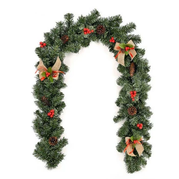 

Christmas Rattan Garland Tree Hanging Fireplace Home Garden Decor Ornaments