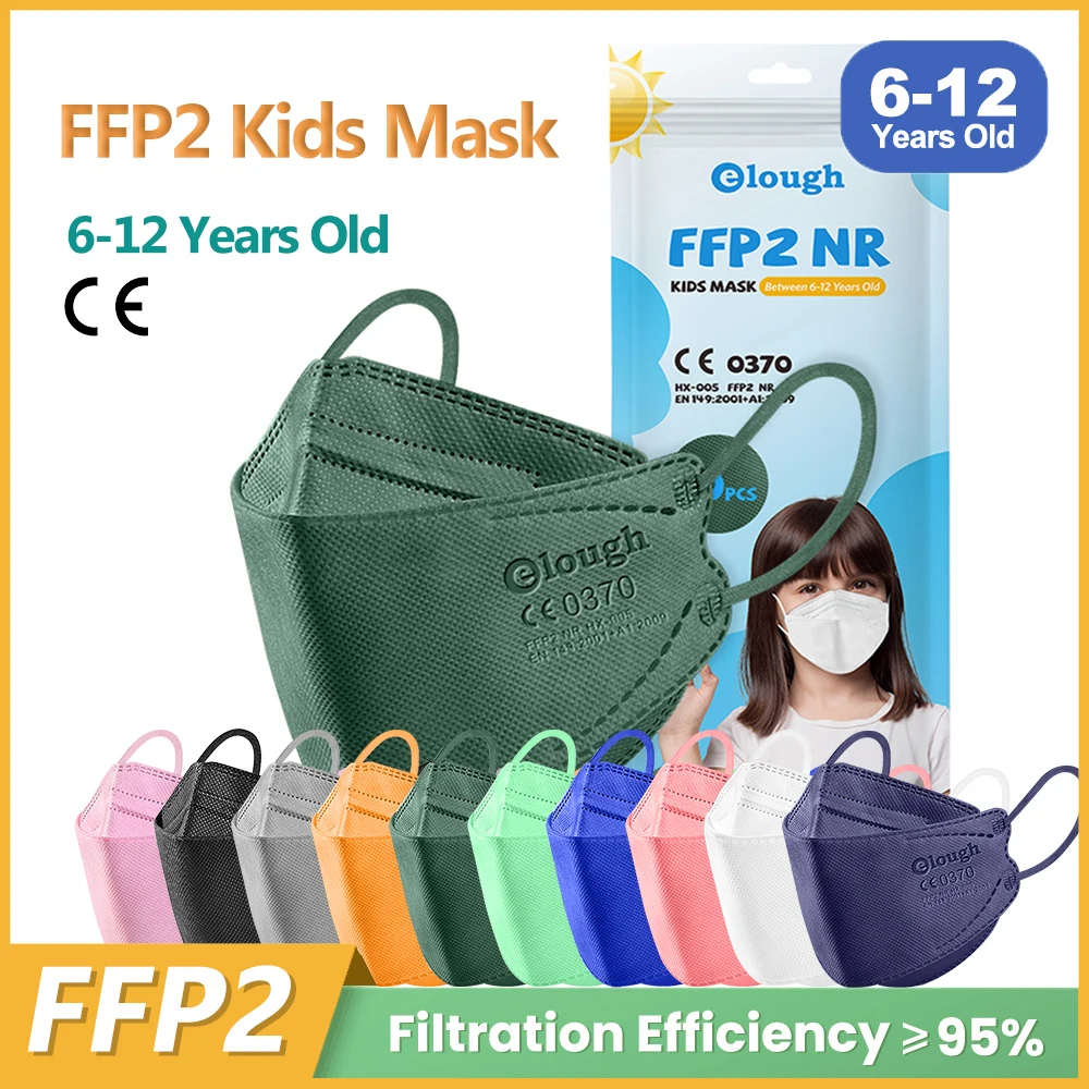 Mascarillas ffp2 разноцветная детская маска FFP2 4-слойная для лица с рыбками KN95 infantil
