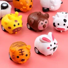 

1pcs Random Children's Toy Pull Back Car Mini Cute Animal Inertia Car Kindergarten Children Reward Small Prizes