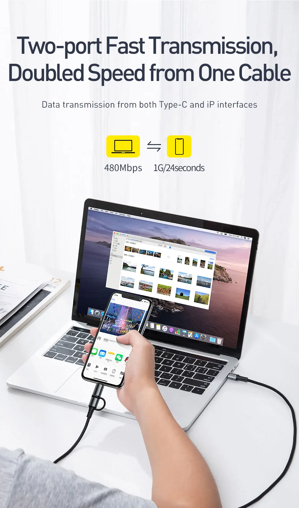 Кабель для зарядки usb c на lightning для iPhone xs max xr 8 7 6s plus ipad apple macbook usb type c на usb c кабель быстрого зарядного устройства